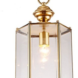 American Country Small Pendant all Copper Single Glass