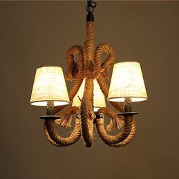Retro Minimalist Creative Rope Chandelier