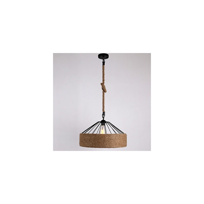 1 Light Rope Pendant Light Mini Style Modern Contemporary Country