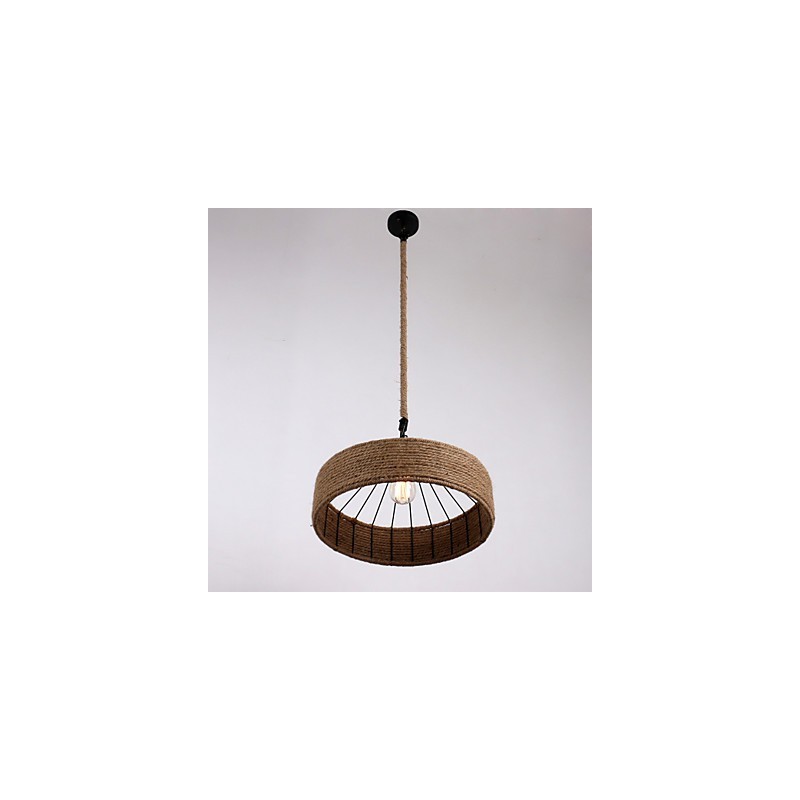 1 Light Rope Pendant Light Mini Style Modern Contemporary Country