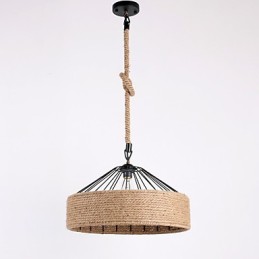 1 Light Rope Pendant Light Mini Style Modern Contemporary Country