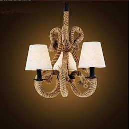 Retro Minimalist Creative Rope Chandelier