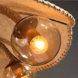 Country Painting Metal Chandelier Pendant LightBedroom