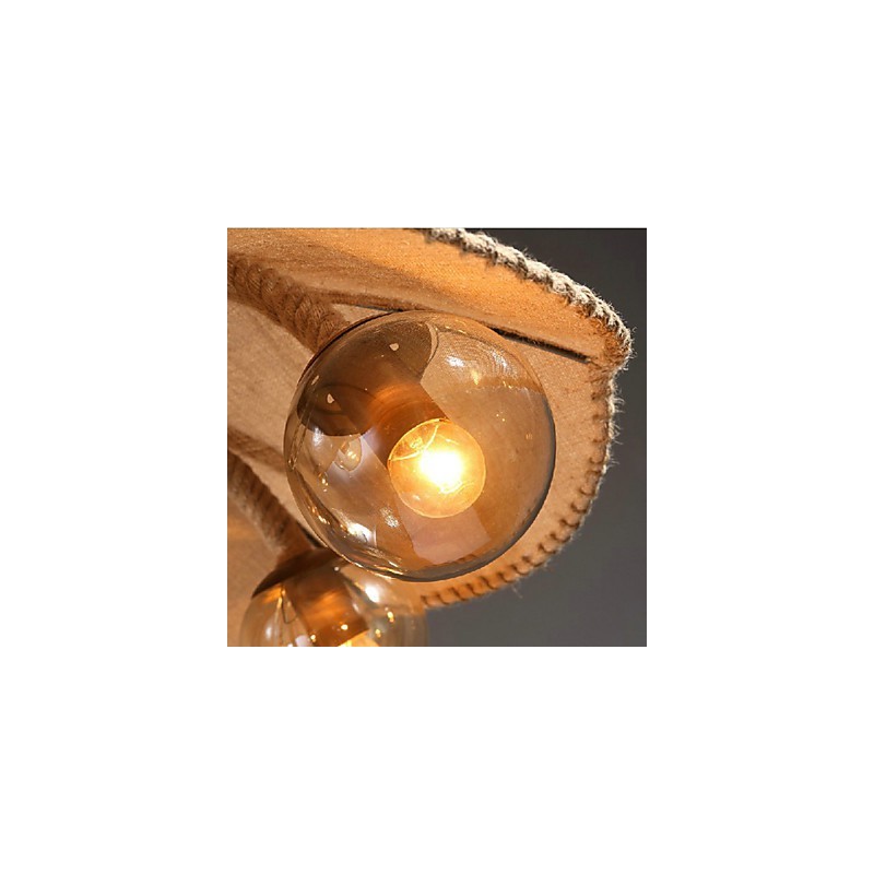 Country Painting Metal Chandelier Pendant LightBedroom