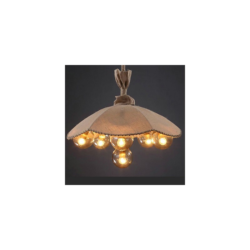 Country Painting Metal Chandelier Pendant LightBedroom