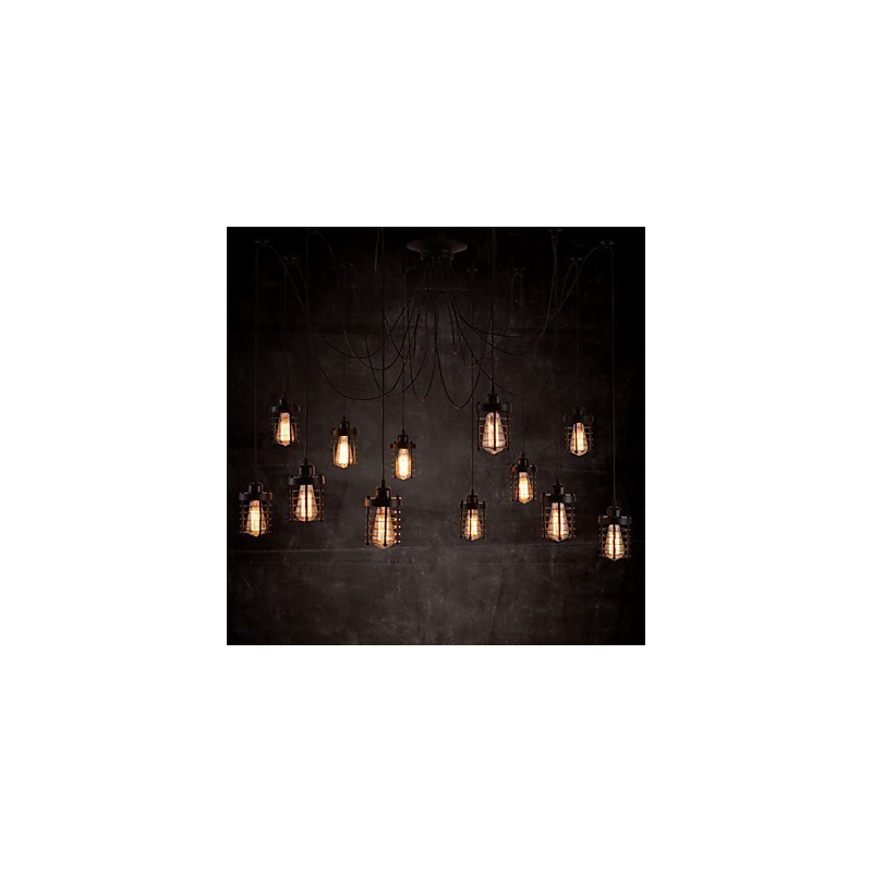 American Country Retro 12 Head Beauty Flower Pendant