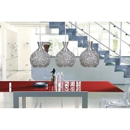 Modern Contemporary Brushed Metal Flush Mount