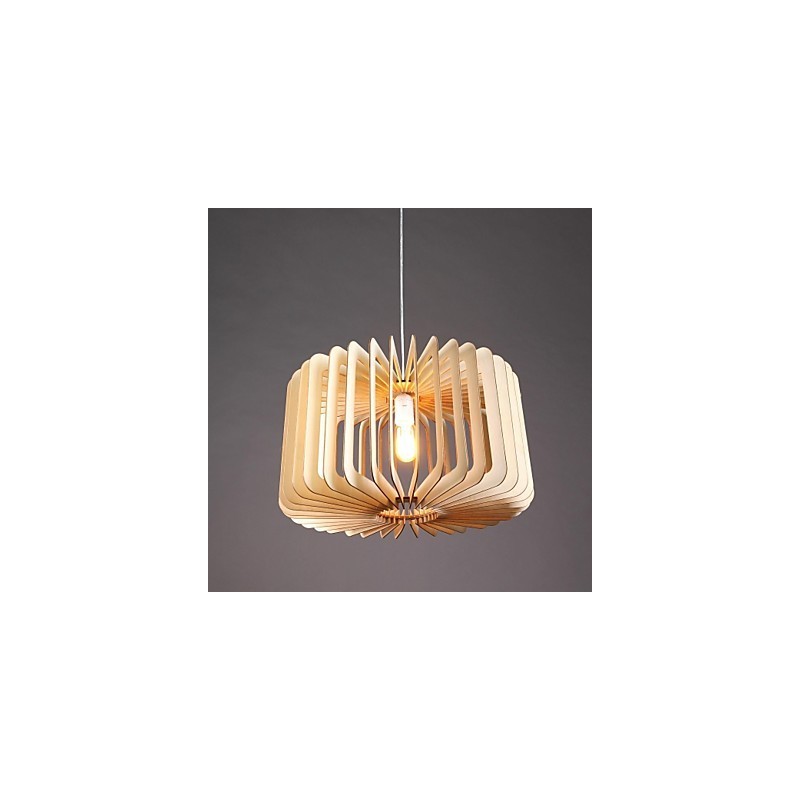 Modern Contemporary Traditional Classic Country Vintage Lantern Painting Wood Bamboo Pendant Light