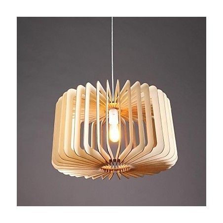 Modern Contemporary Traditional Classic Country Vintage Lantern Painting Wood Bamboo Pendant Light