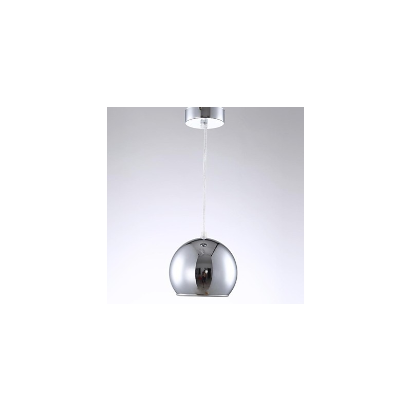 Modern Contemporary Globe Electroplated Metal Pendant Light