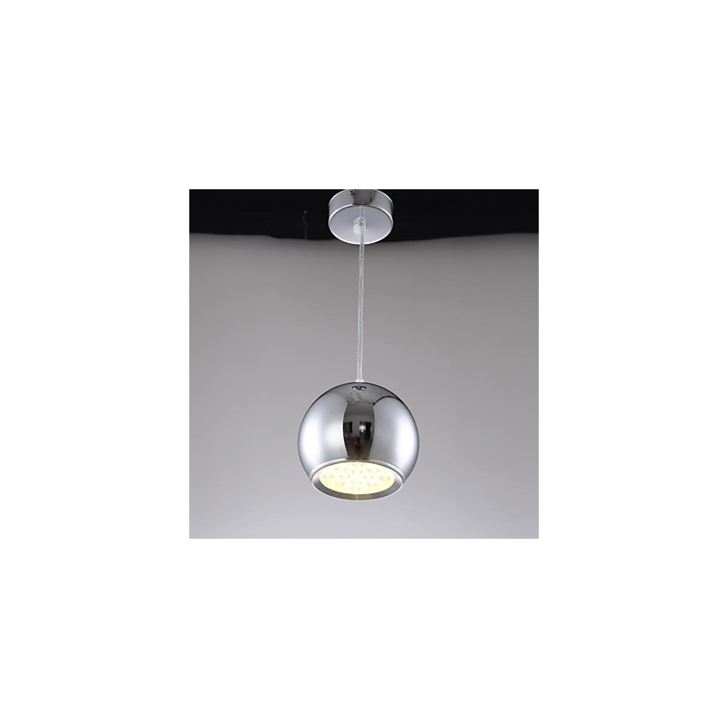 Modern Contemporary Globe Electroplated Metal Pendant Light