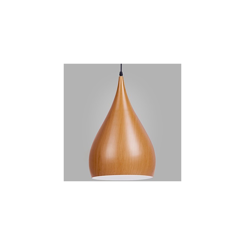 Retro Pendant Light Wood Grain Metal Cafe pendant lamps