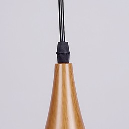 Retro Pendant Light Wood Grain Metal Cafe pendant lamps