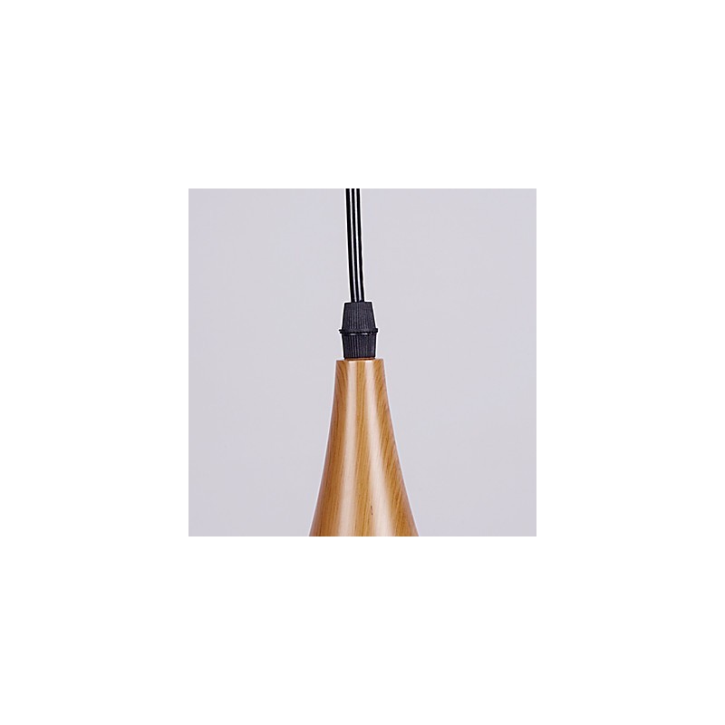 Retro Pendant Light Wood Grain Metal Cafe pendant lamps