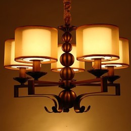 Rustic Lodge Vintage Mini Style Electroplated Metal Chandelier