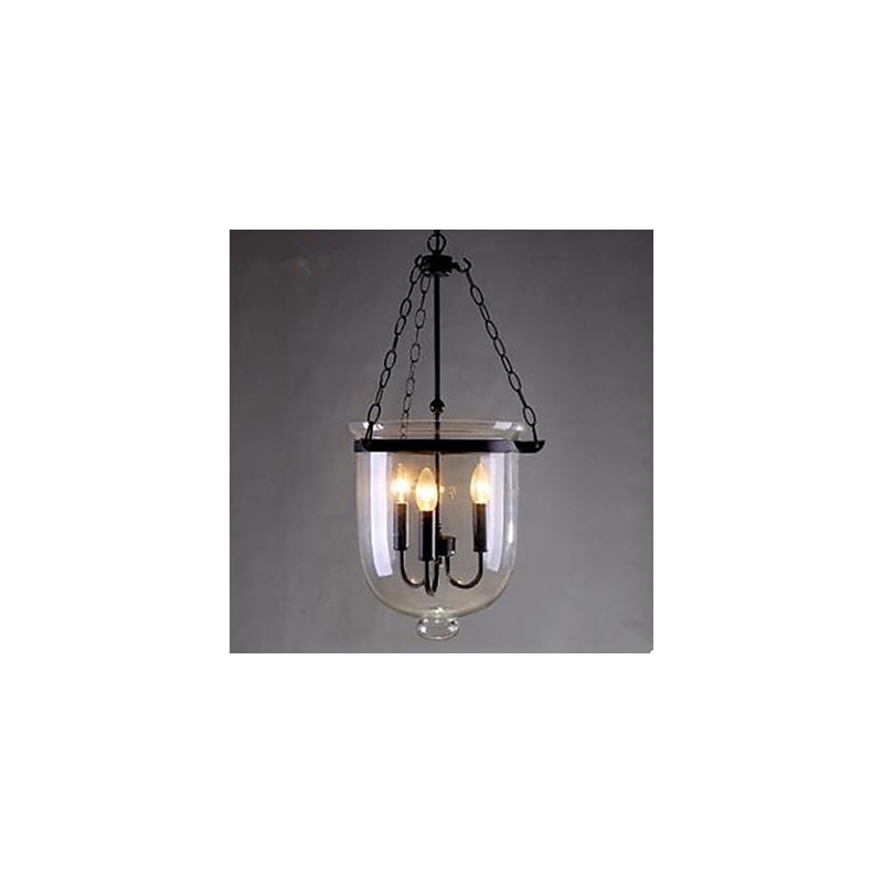 Circular Country Glass Pendant Lamp