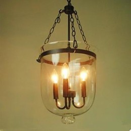 Circular Country Glass Pendant Lamp