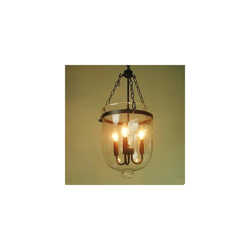 Circular Country Glass Pendant Lamp