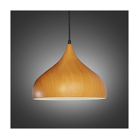 Retro Pendant Light Wood Grain Metal Cafe pendant lamps