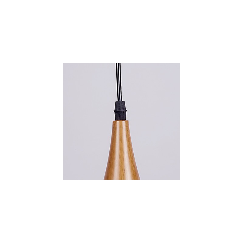 Retro Pendant Light Wood Grain Metal Cafe pendant lamps