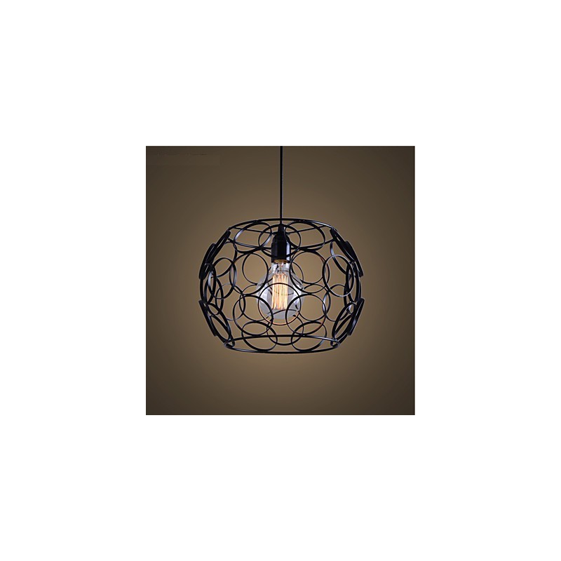 Creative Contracted Nordic Wrought Iron Glass Single Head Droplight Lamp Light