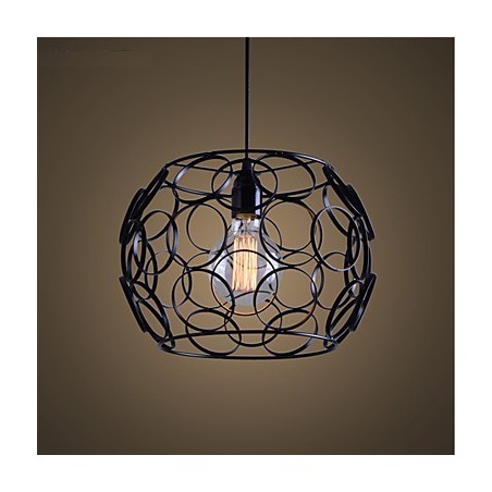Creative Contracted Nordic Wrought Iron Glass Single Head Droplight Lamp Light