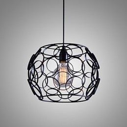 Creative Contracted Nordic Wrought Iron Glass Single Head Droplight Lamp Light