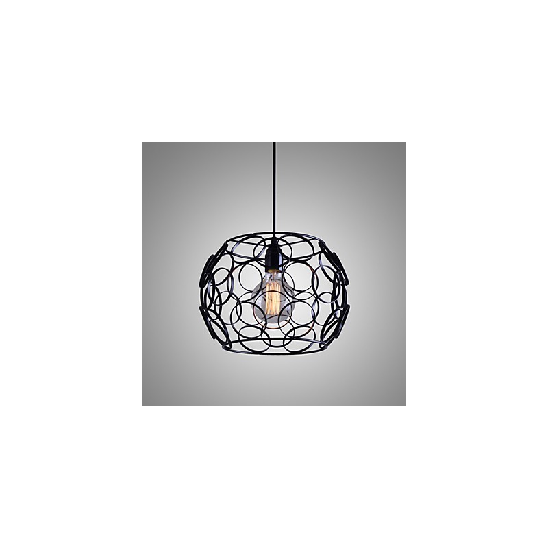 Creative Contracted Nordic Wrought Iron Glass Single Head Droplight Lamp Light