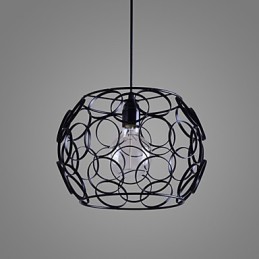 Creative Contracted Nordic Wrought Iron Glass Single Head Droplight Lamp Light