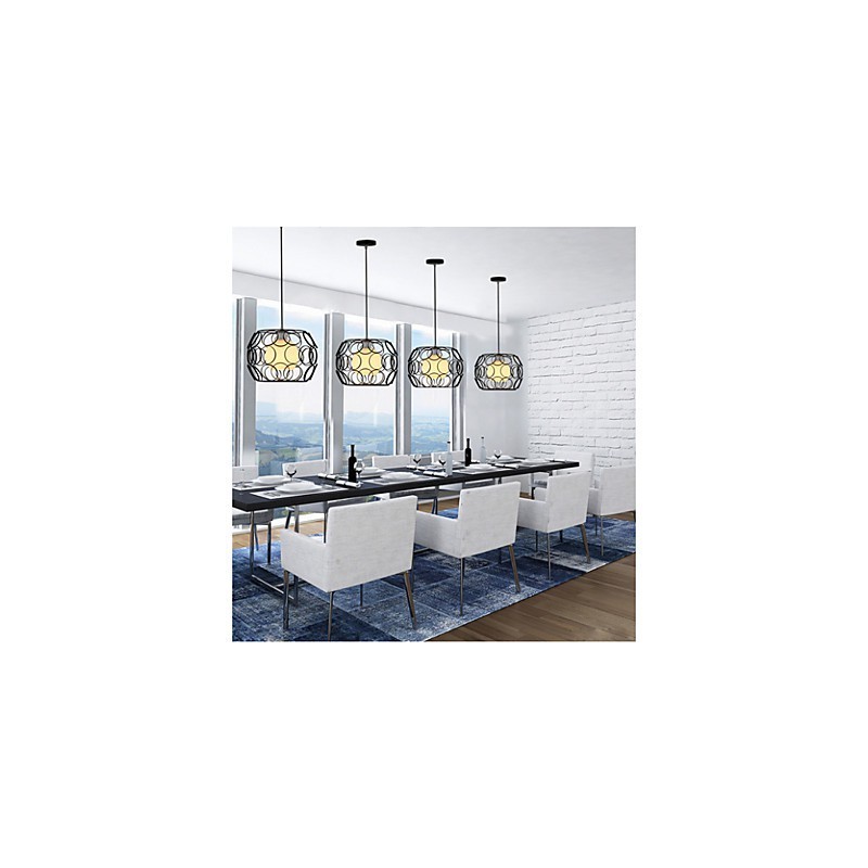 Creative Contracted Nordic Wrought Iron Glass Single Head Droplight Lamp Light