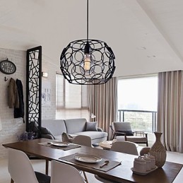 Creative Contracted Nordic Wrought Iron Glass Single Head Droplight Lamp Light