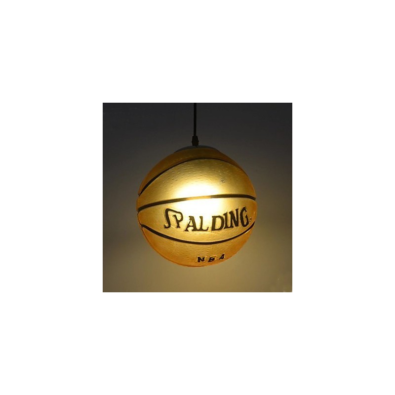 Glass Pendant Cafe Retro Basketball Pendant