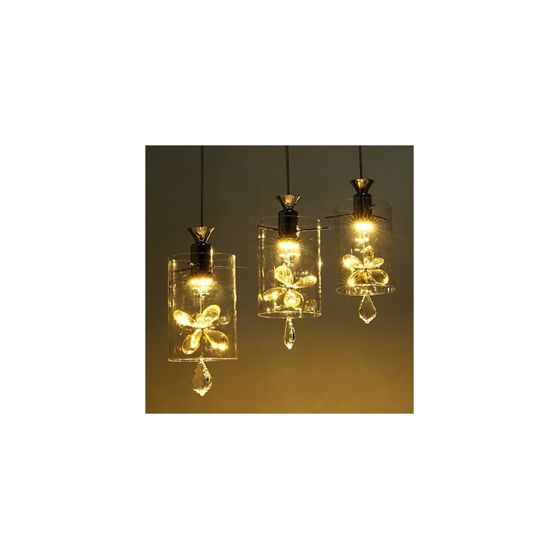 Modern Contemporary Crystal Others Glass Pendant Light