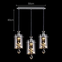 Modern Contemporary Crystal Others Glass Pendant Light