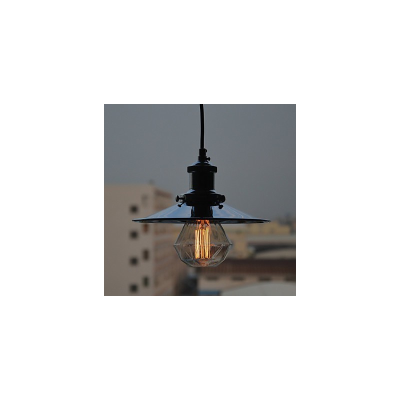 Country Chrome Metal Pendant Light