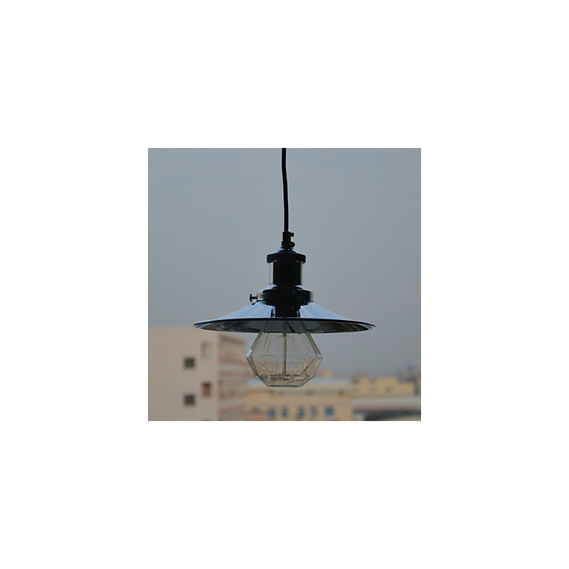 Country Chrome Metal Pendant Light