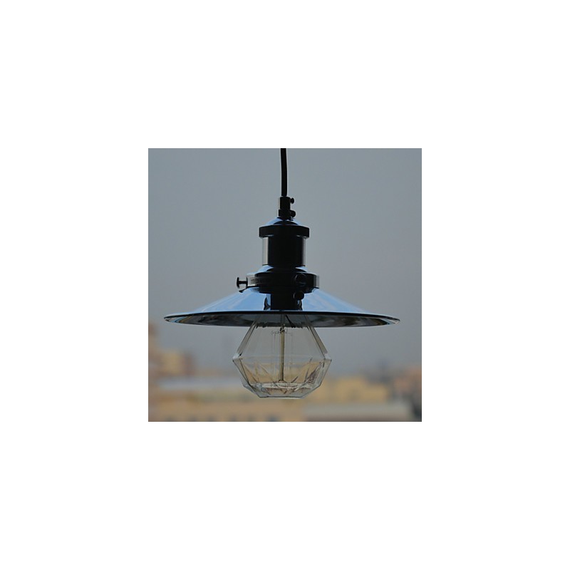 Country Chrome Metal Pendant Light