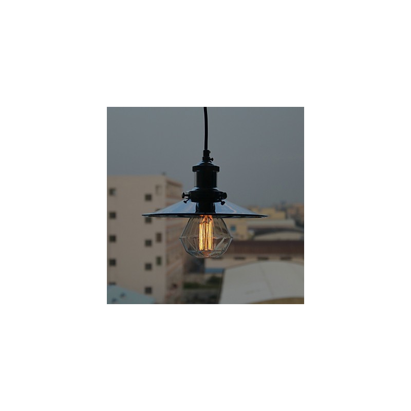 Country Chrome Metal Pendant Light