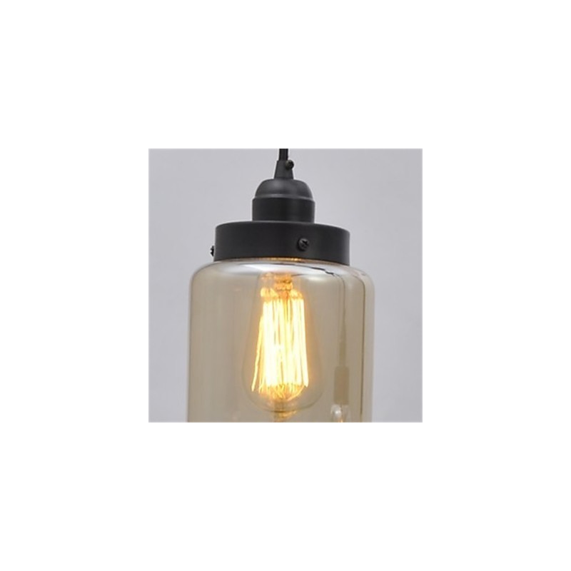 American retro minimalist single glass chandelier