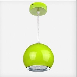 Modern Contemporary Globe Painting Metal Pendant Light