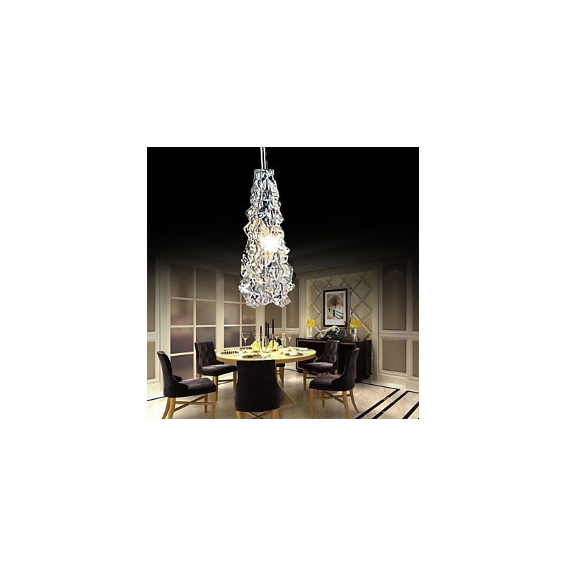 Tradition Classic Transparent glass 1 Light Chandelier