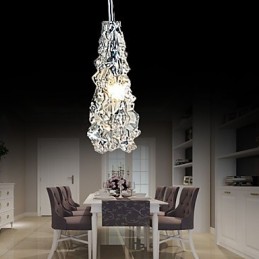 Tradition Classic Transparent glass 1 Light Chandelier