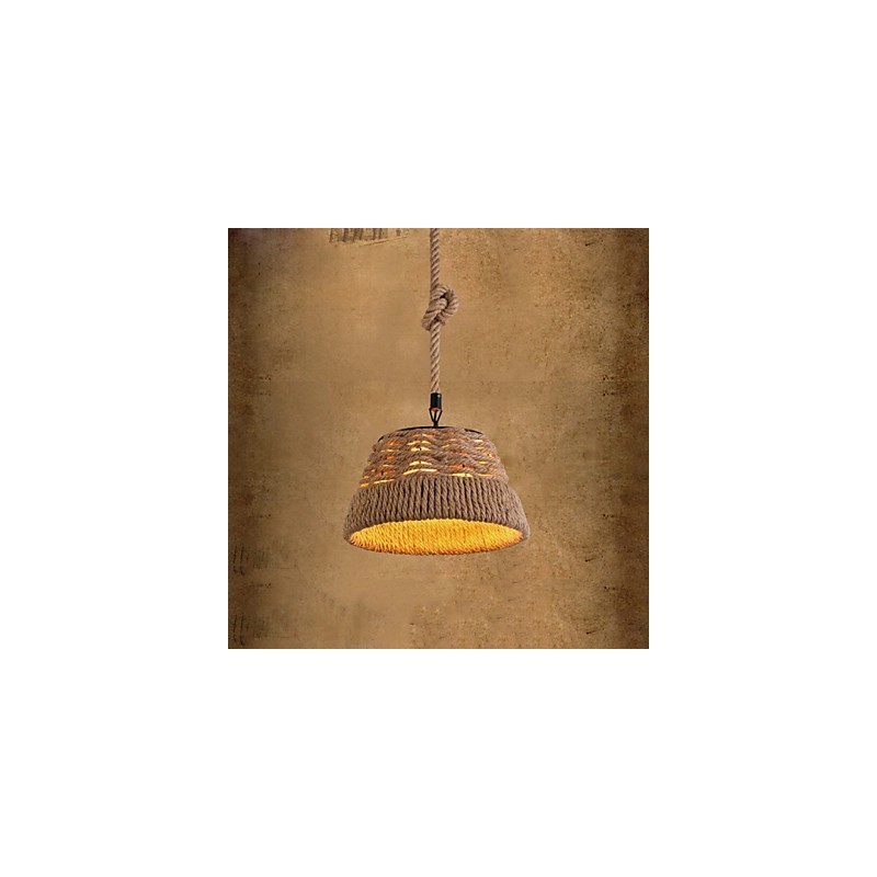 Loft Industrial Wind Creative Nordic Hemp Rope Meals Chandelier Lamp