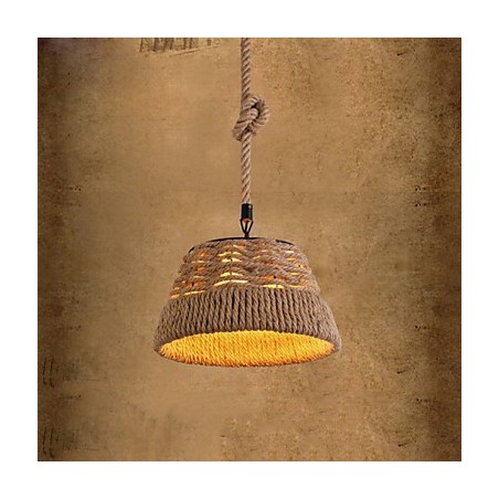 Loft Industrial Wind Creative Nordic Hemp Rope Meals Chandelier Lamp