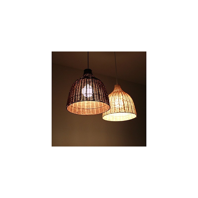 Rural Style Cany Art Creative Hand Made By The Cane Makes Up Droplight Lamp