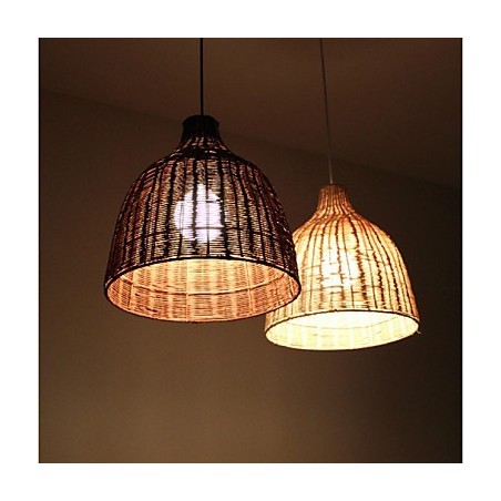 Rural Style Cany Art Creative Hand Made By The Cane Makes Up Droplight Lamp