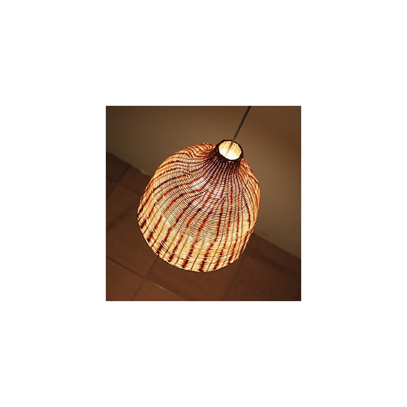 Rural Style Cany Art Creative Hand Made By The Cane Makes Up Droplight Lamp