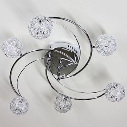 Modern Contemporary Electroplated Flush Mount