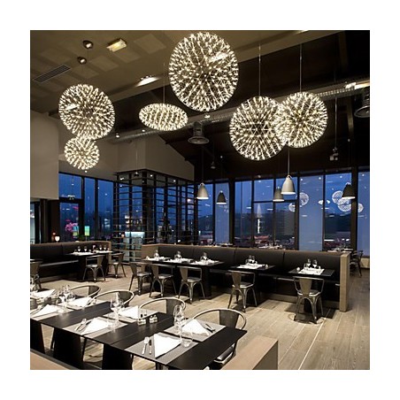 Contemporary Chandelier Creative Round Droplight Lamp Light