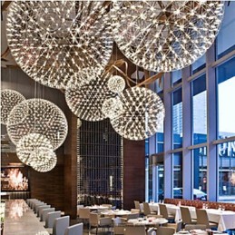 Contemporary Chandelier Creative Round Droplight Lamp Light
